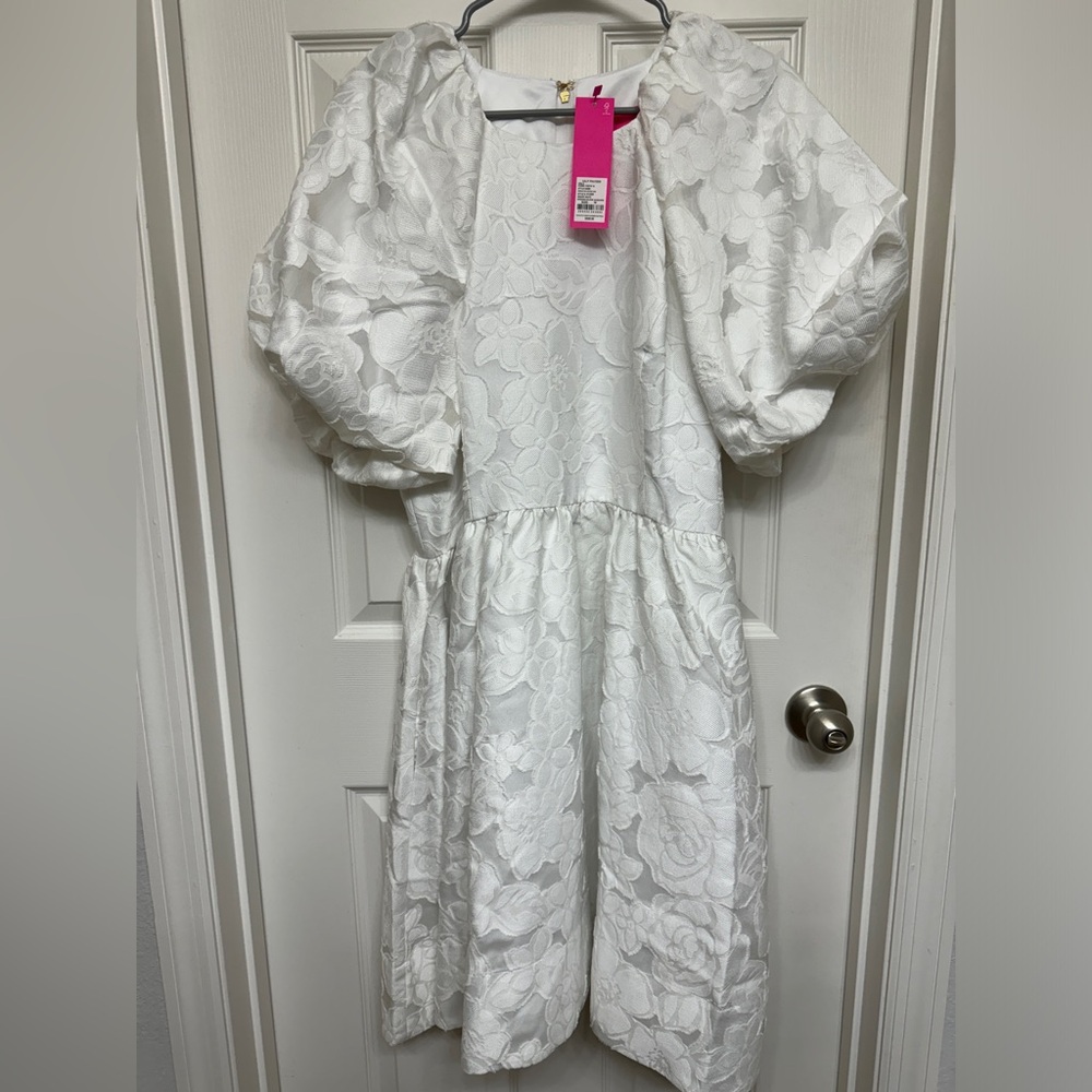 Lilly Pulitzer White Floral Dress